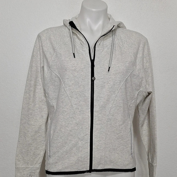 Athleta Heather Gray Gorpcore Sentry Anorak Full Zip Athleisure Hoodie Jacket *S - Picture 1 of 14